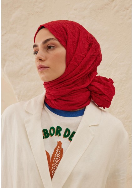 Vual Crash Şal Kırmızı modelleri