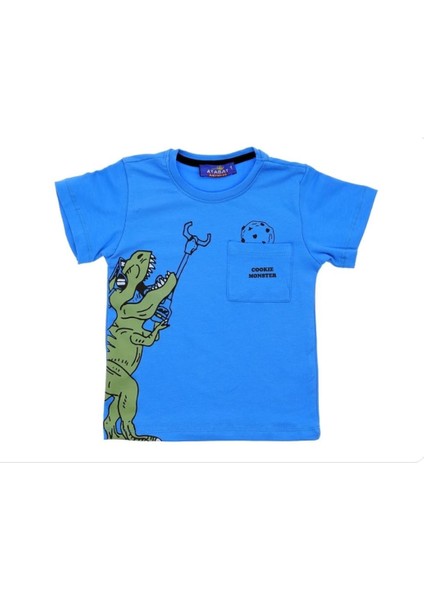 Dinozor Baskılı Erkek Çocuk T-Shirt