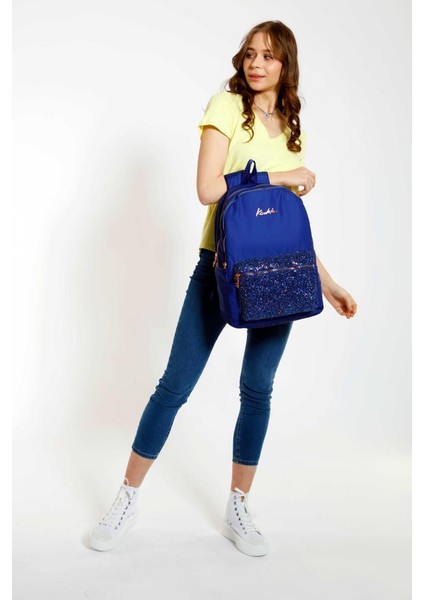 Bright Sırt Çantası Taşlı Lacivert K1648 modelleri