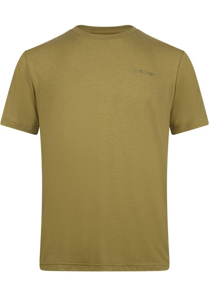 Wınson Erkek Viloft Sıfır Yaka T-Shirt Yeşil 2ASWINMFBSS24