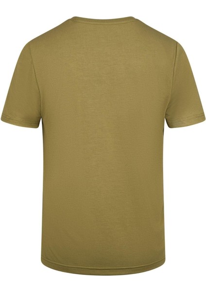 Wınson Erkek Viloft Sıfır Yaka T-Shirt Yeşil 2ASWINMFBSS24