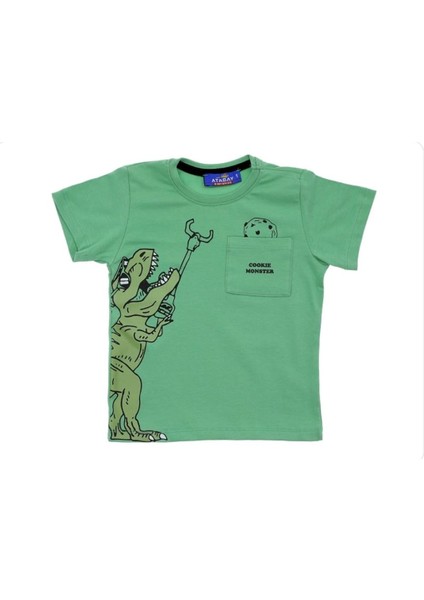 Dinozor Baskılı Erkek Çocuk T-Shirt