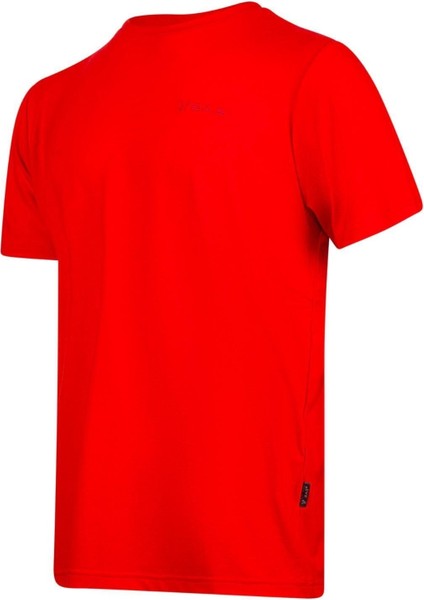 Wınson Erkek Viloft Sıfır Yaka T-Shirt Kırmızı 2ASWINMFBSS24