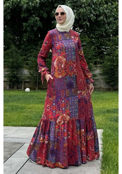 Nehir Elbise Kırmızı
