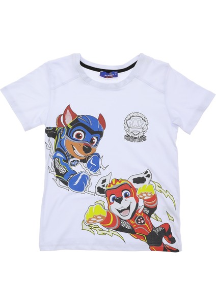 Paw Patrol Baskılı Erkek Çocuk T-Shirt