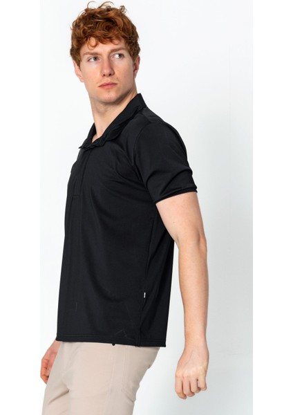 Erkek Regular Fit Salaş Düğmeli Polo Yaka Kırışmaz T-Shirt modelleri