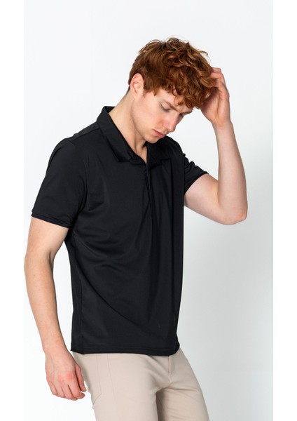 Erkek Regular Fit Salaş Düğmeli Polo Yaka Kırışmaz T-Shirt fırsatları