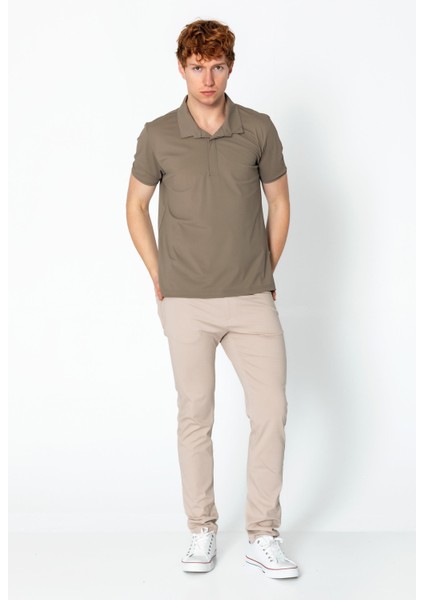 Erkek Regular Fit Salaş Düğmeli Polo Yaka Kırışmaz T-Shirt fiyatları