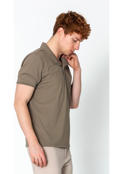 Erkek Regular Fit Salaş Düğmeli Polo Yaka Kırışmaz T-Shirt fırsatları