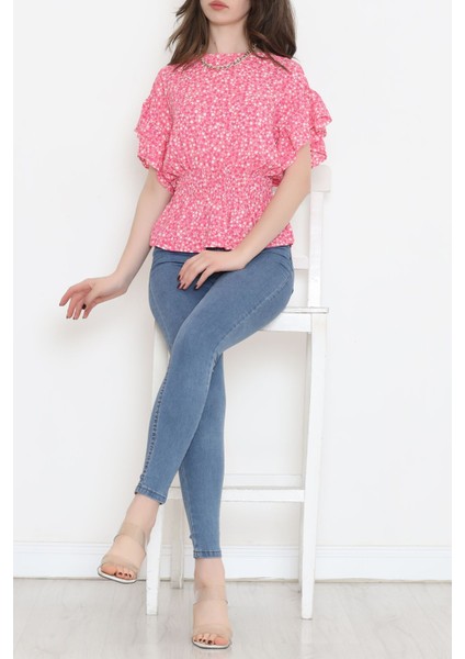 Büzgülü Bluz Pembe - 2495.555. fiyatları