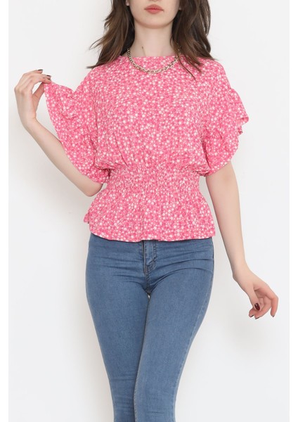 Büzgülü Bluz Pembe - 2495.555. modelleri