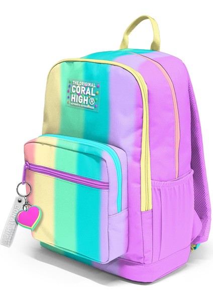 Coral High Renkli Çizgili Desenli Okul Sırt Çantası 23630