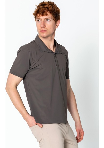 Erkek Regular Fit Salaş Düğmeli Polo Yaka Kırışmaz T-Shirt fırsatları