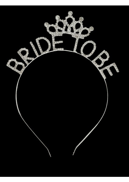 Bride To Be Metal Kristal Taşlı Taç Bekarlığa Veda Nedime Tacı