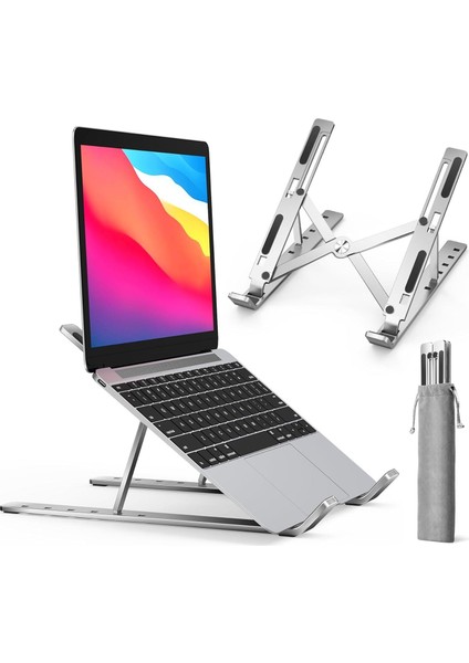 Metal Laptop Tablet Standı Tüm Modellerle Uyumlu Yükseltici Açı Ayarlı Katlanır Tablet Tutucu fiyatları