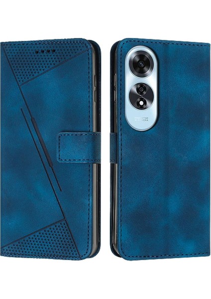 Oppo A60 4g Pu Deri Kart Ekleme Için Kılıf Tam Koruma Flip (Yurt Dışından)