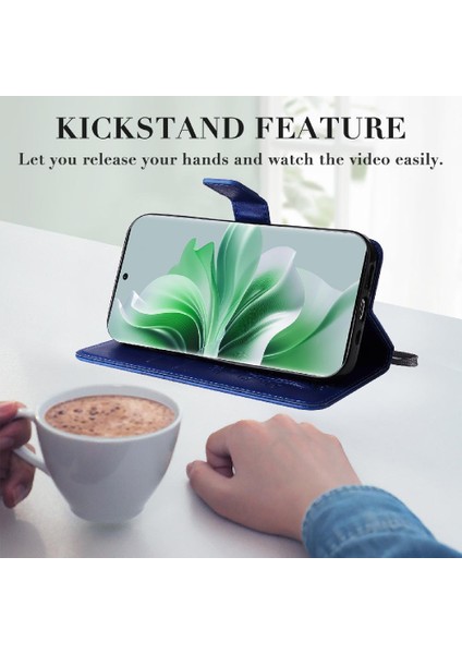 Oppo Oppo 11 5g Flip Kickstand Için Kılıf Kart Yuvası Standı ile Darbeye Pu (Yurt Dışından)