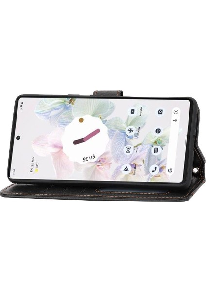 Google Piksel 8 Pro Manyetik Kapatma Kart Tutucu Anti Pu Için Flip Case (Yurt Dışından)