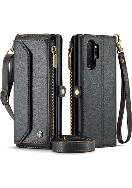 Samsung Galaxy NOTE10 Artı Rfid Engelleme Durumda Cüzdan Için Crossbody Durumda (Yurt Dışından)