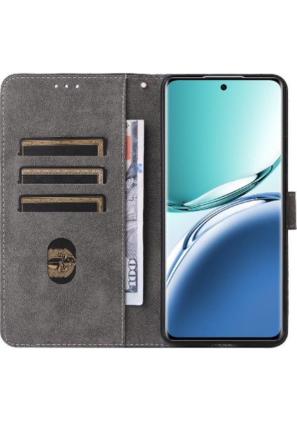 Mellow Shop Oppo A3 Pro 5g Için Kılıf Manyetik Kapatma Flip Folio Cüzdan Pu Deri Rfid (Yurt Dışından)