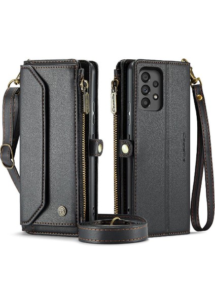 Samsung Galaxy A53 5g Için Crossbody Durumda Rfid Engelleme Kart Tutucu Kılıf (Yurt Dışından)