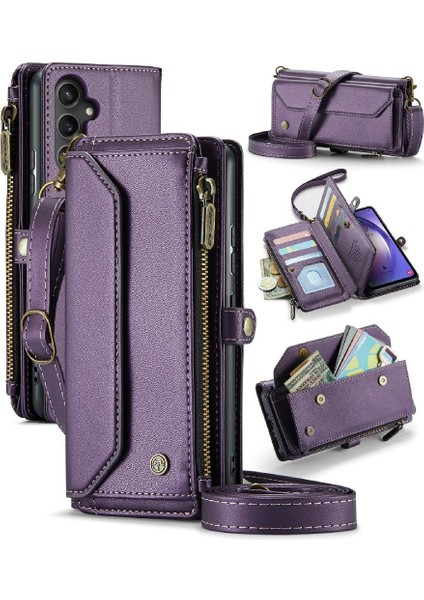 Samsung Galaxy A54 Için Crossbody Durumda 5g Kart Tutucu Cüzdan Kılıf Kadınlar Için (Yurt Dışından)