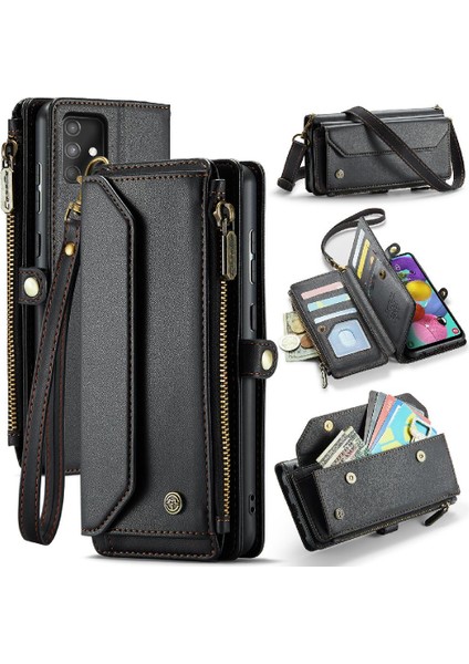 Kadınlar Için Crossbody Kılıf Samsung Galaxy A51 4g Cüzdan Kılıf Kart Tutucu (Yurt Dışından)