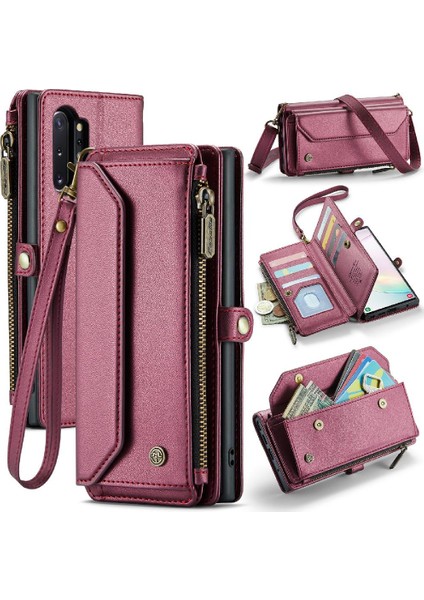 Samsung Galaxy NOTE10 Artı Rfid Engelleme Durumda Cüzdan Için Crossbody Durumda (Yurt Dışından)