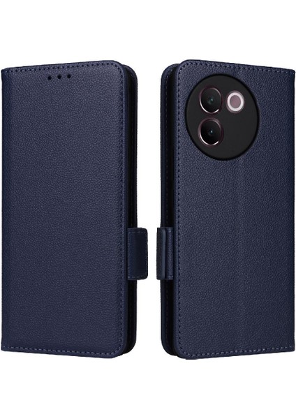 Vivo V30E 5g Manyetik Yan Toka Kart Yuvaları Tutucu Cüzdan Pu (Yurt Dışından)