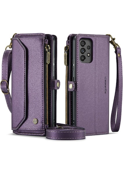 Samsung Galaxy A53 5g Için Crossbody Durumda Rfid Engelleme Kart Tutucu Kılıf (Yurt Dışından)
