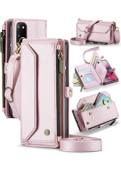 Kadınlar Için Crossbody Kılıf Samsung Galaxy S20 Cüzdan Kılıf Fermuar Faturaları (Yurt Dışından)