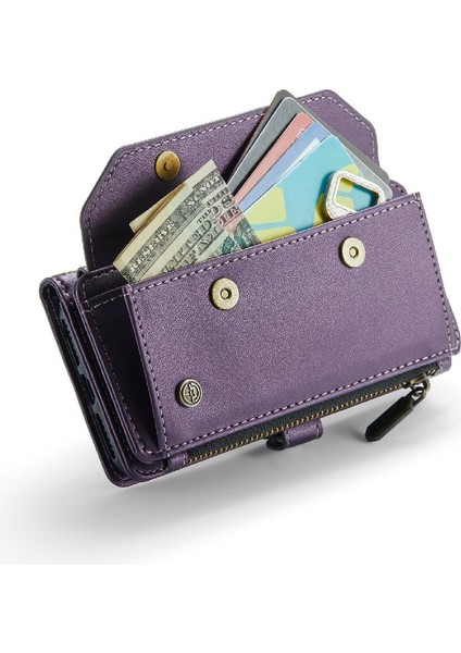 Iphone Se3 Için Crossbody Durumda/kadınlar Için Zipper Fermuar Faturaları Yuvası Cüzdan Kılıf (Yurt Dışından) modelleri