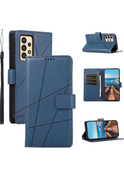 Samsung Galaxy A13 Kickstand Darbeye Üç Kart Yuvaları Için Flip Case (Yurt Dışından)