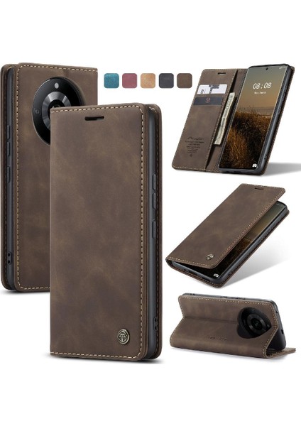 Realme 11 Pro 5g Için Flip Case Vintage Pu Deri Cüzdan Manyetik Kapatma (Yurt Dışından)