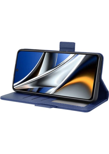 Xiaomi Poco X4 Pro 5g Pu Deri Manyetik Yan Toka Cüzdan Kartı (Yurt Dışından)