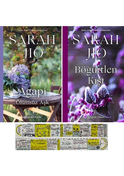 Agapi Ölümsüz Aşk - Böğürtlen Kışı - 2 Kitap - Sarah Jio + Matematik Öğreten Cetvel