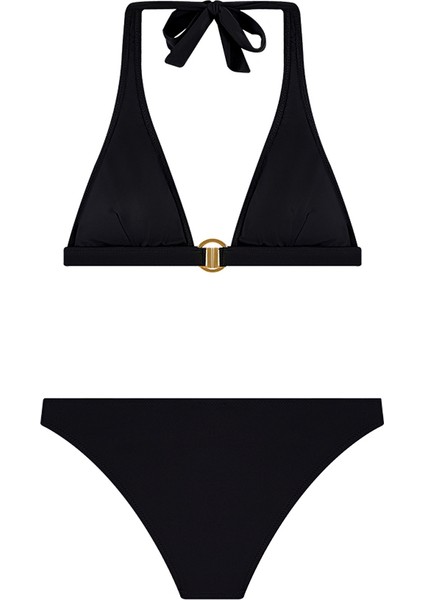 Shikoo Swimwear Elena Boyundan Bağlamalı Üçgen Bikini Takımı