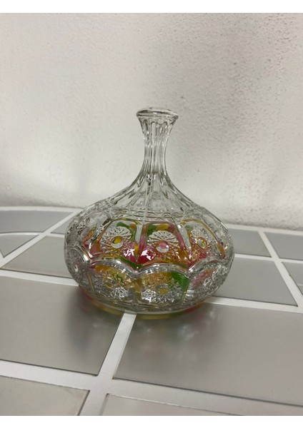 Bohemia Kapaklı Cam Şekerlik Lokumluk Ikramlık Drajelik 230 ml fiyatları