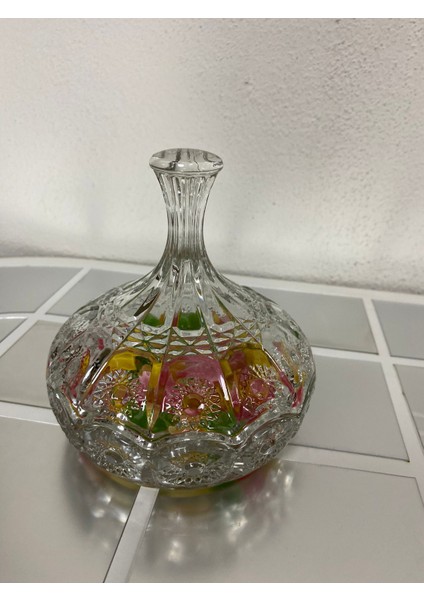 Bohemia Kapaklı Cam Şekerlik Lokumluk Ikramlık Drajelik 230 ml fırsatları