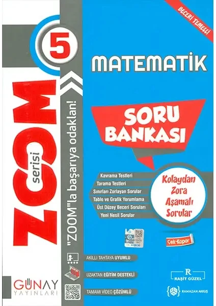 Günay Yayınları 5.Sınıf Zoom Serisi Matematik Soru Bankası