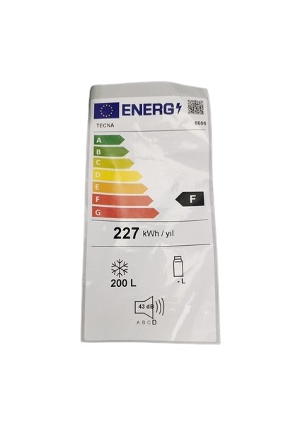 UF6606 F Enerji Sınıfı 210 lt Statik Dikey Dondurucu