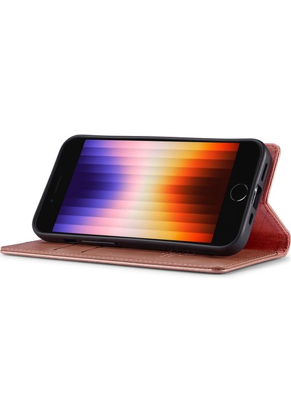 iPhone Se (2024) Için Lc.ımeeke Kılıf Çizilmeye Dayanıklı Mikrofiber Deri Manyetik Kapanan Telefon Kapağı - Pembe Altın (Yurt Dışından) modelleri