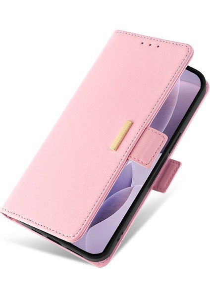 Xiaomi Redmi Için A3 / Poco C61 4g Deri Kılıf Rfıd Engelleme Cüzdan Telefon Kapağı, Çapraz Askılı - Pembe (Yurt Dışından) indirimleri