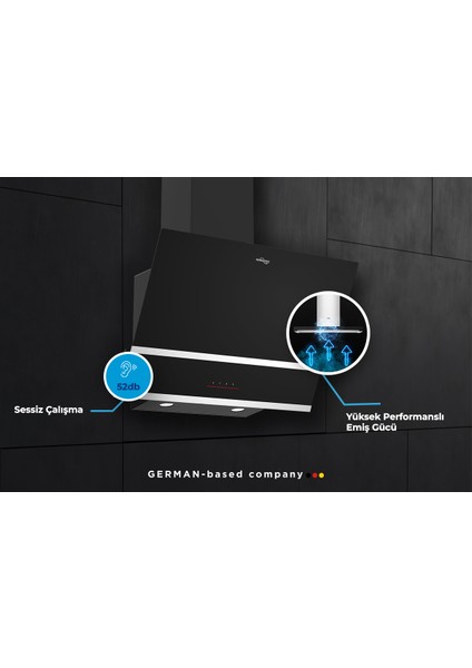 TDE6001BG Duvar Tipi Davlumbaz 60 cm Siyah fiyatları