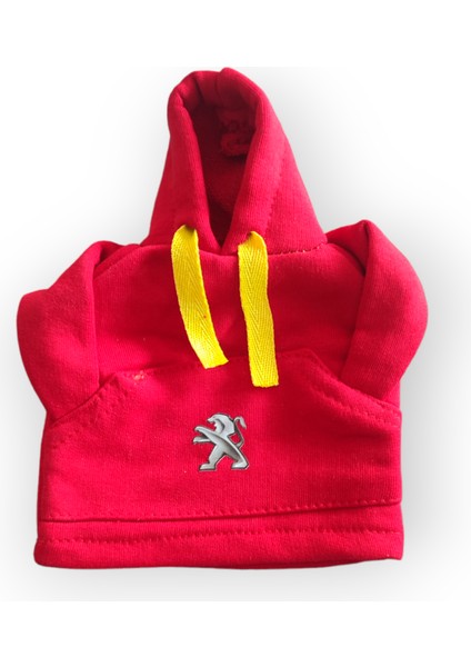 Vites Kılıfı Kapşonlu Sweatshirt /Ayna ipi/Tampon diliPeugeot Logolu Kırmızı Renk fiyatları