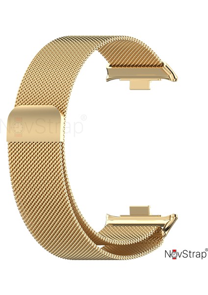 Xiaomi Mi Band 8 Pro ile Uyumlu Kordon Mıknatıslı Metal Hasır Kordon Kayış modelleri