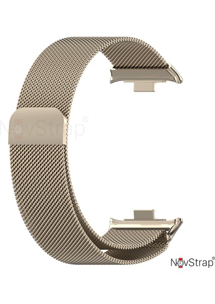 Xiaomi Mi Band 8 Pro ile Uyumlu Kordon Mıknatıslı Metal Hasır Kordon Kayış modelleri
