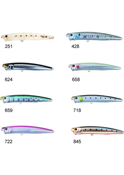 Skinny Pop Floating 130MM Su Üstü Popper 24GR Maket Balı