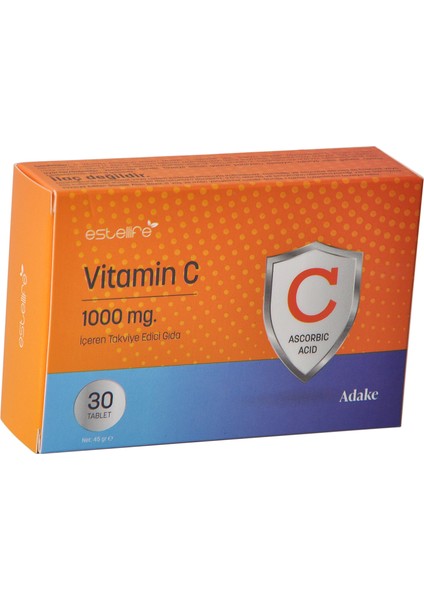 Vitamin C 1000 Mg 30 Tablet