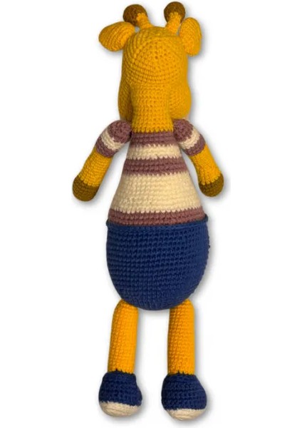 Uretti  Amigurumi Örgü Oyuncak  Zürafa 38 cm - Sarı